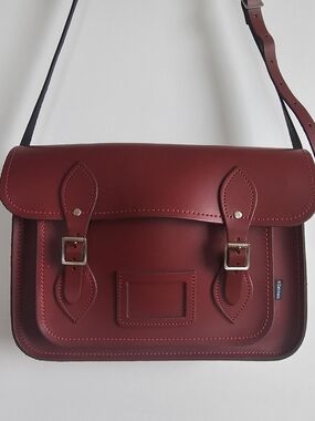 Zatchels Oxblood Leather Satchel Bag